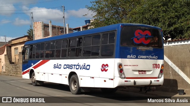 Viação São Cristóvão 1780 na cidade de Ijaci, Minas Gerais, Brasil, por Marcos Silva Assis. ID da foto: 10234316.