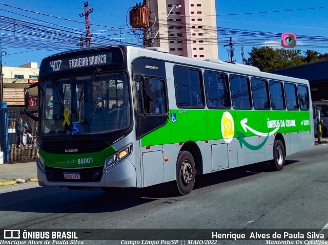 Rápido Campinas 88001 na cidade de Campo Limpo Paulista, São Paulo, Brasil, por Henrique Alves de Paula Silva. ID da foto: 10235922.