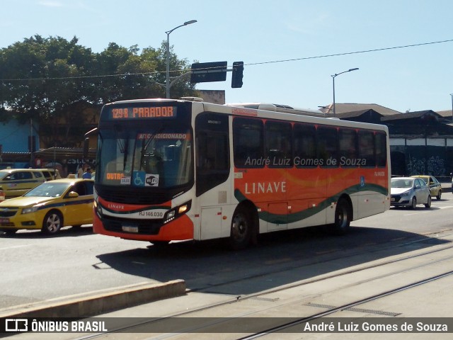 Linave Transportes RJ 146.030 na cidade de Rio de Janeiro, Rio de Janeiro, Brasil, por André Luiz Gomes de Souza. Número da foto: #10234671.