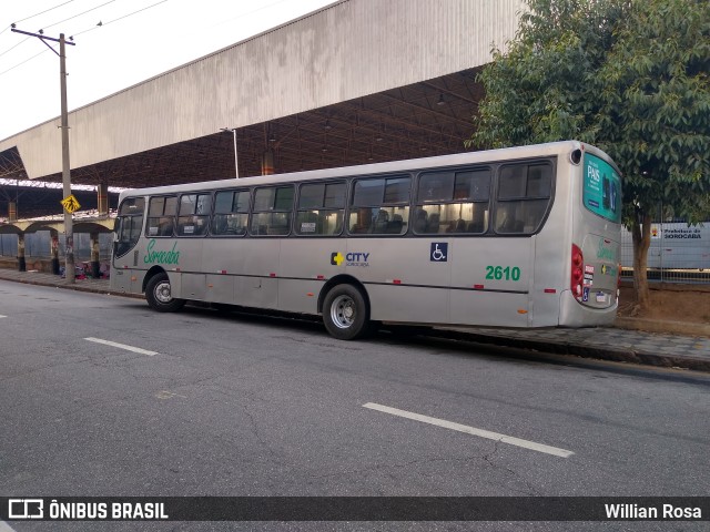 City Transporte Urbano Intermodal Sorocaba 2610 na cidade de Sorocaba, São Paulo, Brasil, por Willian Rosa. Número da foto: #10236421.