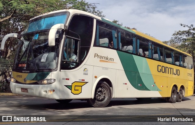 Empresa Gontijo de Transportes 17155 na cidade de São Paulo, São Paulo, Brasil, por Hariel Bernades. ID da foto: 10233972.