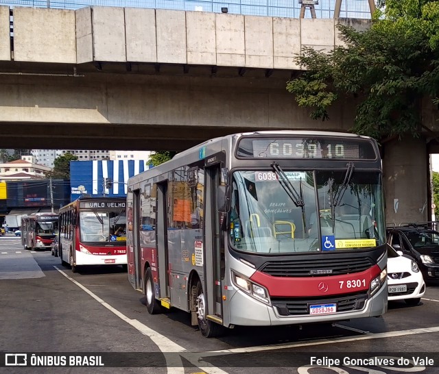 Transwolff Transportes e Turismo 7 8301 na cidade de São Paulo, São Paulo, Brasil, por Felipe Goncalves do Vale. Número da foto: #10234015.