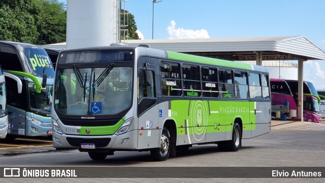 Viação Garcia 81116 na cidade de Maringá, Paraná, Brasil, por Elvio Antunes. Número da foto: #10236404.