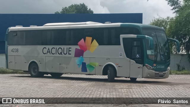 Cacique Transportes 4238 na cidade de Cruz das Almas, Bahia, Brasil, por Flávio  Santos. ID da foto: 10233500.