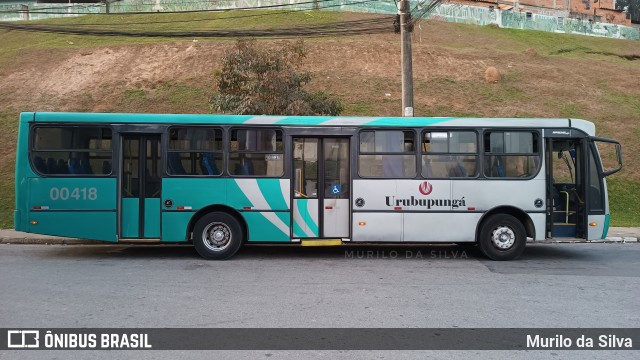 Auto Viação Urubupungá 00418 na cidade de Barueri, São Paulo, Brasil, por Murilo da Silva. Número da foto: #10234067.