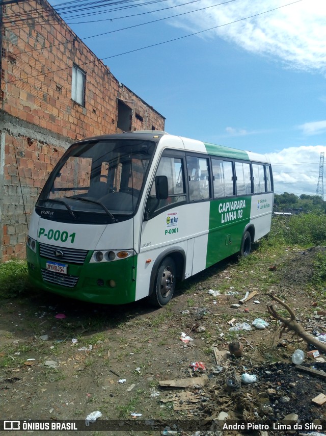 TRANSLAUF - Transporte Complementar de Lauro de Freitas P-0001 na cidade de Lauro de Freitas, Bahia, Brasil, por André Pietro  Lima da Silva. ID da foto: 10236259.