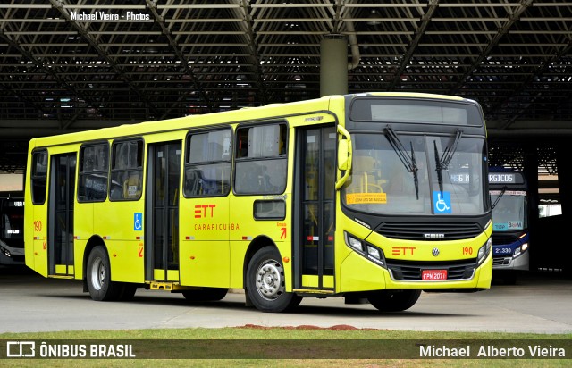 Empresa de Transportes e Turismo Carapicuiba 190 na cidade de Carapicuíba, São Paulo, Brasil, por Michael  Alberto Vieira. Número da foto: #10149443.