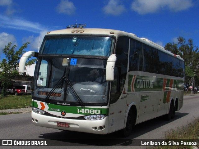 Empresa Gontijo de Transportes 14880 na cidade de Caruaru, Pernambuco, Brasil, por Lenilson da Silva Pessoa. ID da foto: 10147610.