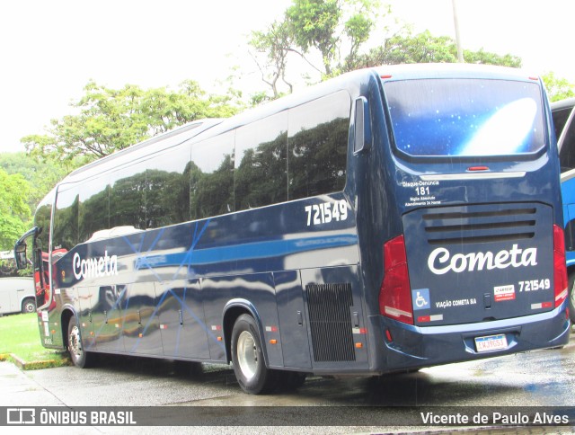 Viação Cometa 721549 na cidade de São Paulo, São Paulo, Brasil, por Vicente de Paulo Alves. ID da foto: 10147063.