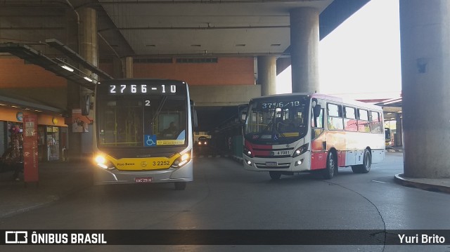 Viação Metrópole Paulista - Zona Leste 3 2252 na cidade de São Paulo, São Paulo, Brasil, por Yuri Brito. ID da foto: 10150091.