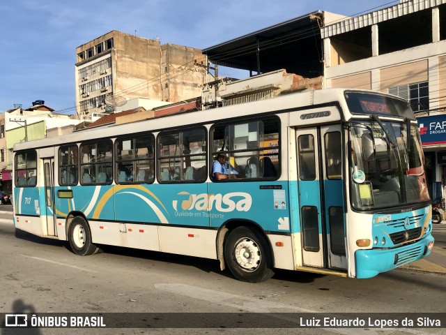 TRANSA - Transa Transporte Coletivo 707 na cidade de Três Rios, Rio de Janeiro, Brasil, por Luiz Eduardo Lopes da Silva. Número da foto: #10149319.