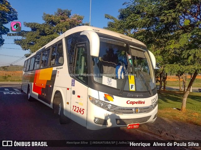 Transportes Capellini 12245 na cidade de Indaiatuba, São Paulo, Brasil, por Henrique Alves de Paula Silva. Número da foto: #10149562.