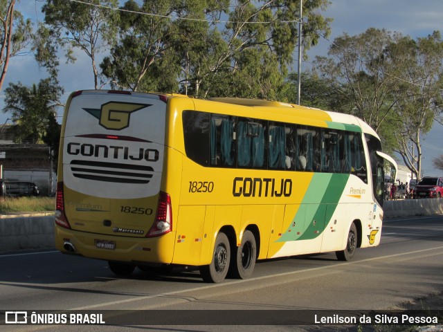 Empresa Gontijo de Transportes 18250 na cidade de Caruaru, Pernambuco, Brasil, por Lenilson da Silva Pessoa. ID da foto: 10147692.