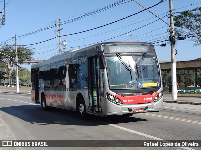 Express Transportes Urbanos Ltda 4 8198 na cidade de São Paulo, São Paulo, Brasil, por Rafael Lopes de Oliveira. Número da foto: #10147447.