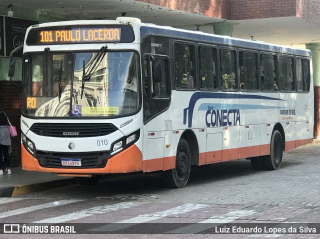 Viação Conecta 010 na cidade de Paraíba do Sul, Rio de Janeiro, Brasil, por Luiz Eduardo Lopes da Silva. Número da foto: #10147432.