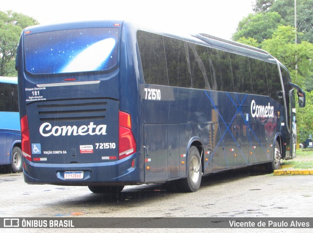 Viação Cometa 721510 na cidade de São Paulo, São Paulo, Brasil, por Vicente de Paulo Alves. Número da foto: #10147061.