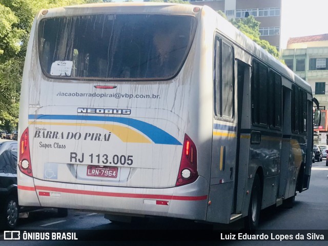 Viação Barra do Piraí Turismo RJ 113.005 na cidade de Barra do Piraí, Rio de Janeiro, Brasil, por Luiz Eduardo Lopes da Silva. Número da foto: #10147258.
