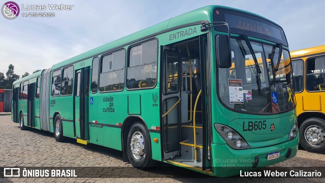 Araucária Transportes Coletivos LB605 na cidade de Curitiba, Paraná, Brasil, por Lucas Weber Calizario. Número da foto: #10147252.