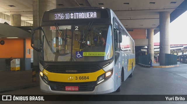 Transunião Transportes 3 6684 na cidade de São Paulo, São Paulo, Brasil, por Yuri Brito. Número da foto: #10147496.