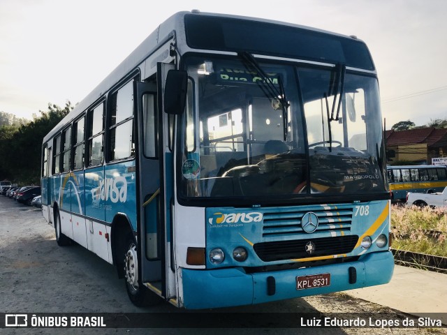 TRANSA - Transa Transporte Coletivo 708 na cidade de Três Rios, Rio de Janeiro, Brasil, por Luiz Eduardo Lopes da Silva. Número da foto: #10149306.