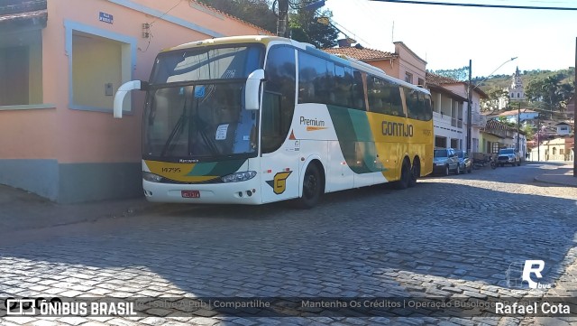 Empresa Gontijo de Transportes 14795 na cidade de Dom Silvério, Minas Gerais, Brasil, por Rafael Cota. ID da foto: 10149895.