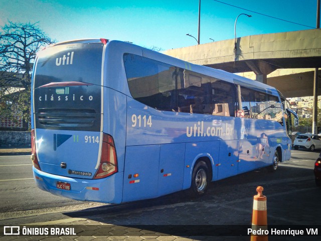 UTIL - União Transporte Interestadual de Luxo 9114 na cidade de Belo Horizonte, Minas Gerais, Brasil, por Pedro Henrique VM. ID da foto: 10147929.