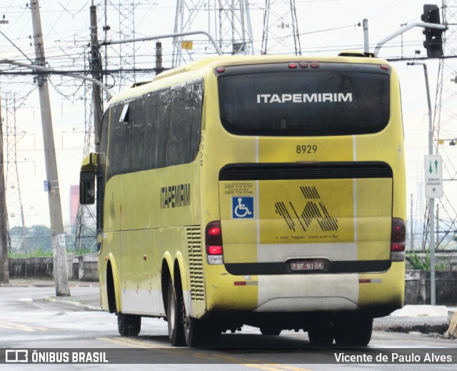 Viação Itapemirim 8929 na cidade de São José dos Campos, São Paulo, Brasil, por Vicente de Paulo Alves. ID da foto: 10147098.