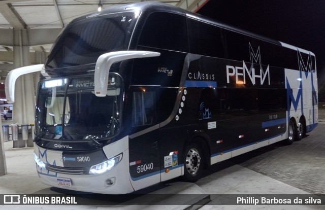 Empresa de Ônibus Nossa Senhora da Penha 59040 na cidade de Resende, Rio de Janeiro, Brasil, por Phillip Barbosa da silva. ID da foto: 10146958.