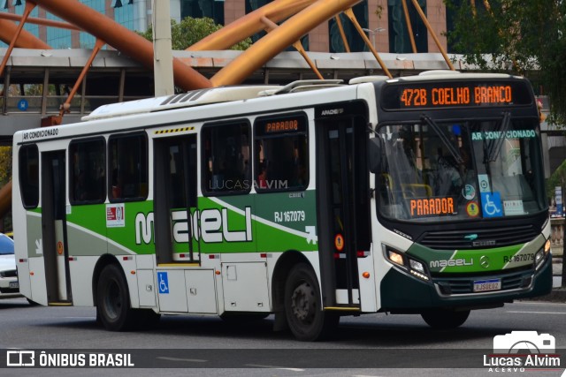 Transportes Mageli RJ 167.079 na cidade de Rio de Janeiro, Rio de Janeiro, Brasil, por Lucas Alvim. ID da foto: 10149287.