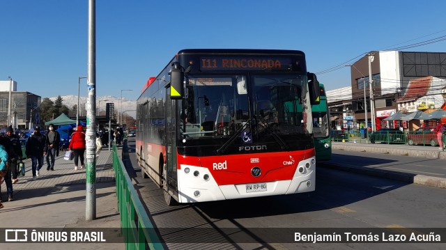Buses Vule 2092 na cidade de Maipú, Santiago, Metropolitana de Santiago, Chile, por Benjamín Tomás Lazo Acuña. Número da foto: #10149916.
