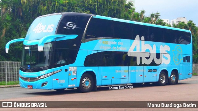 4bus - Cooperativa de Transporte Rodoviário de Passageiros Serviços e Tecnologia - Buscoop 1100 na cidade de Curitiba, Paraná, Brasil, por Manu Busóloga Betim. ID da foto: 10149749.