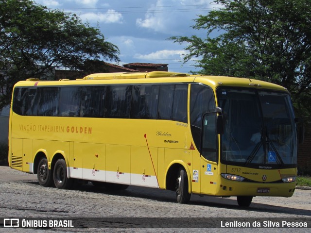 Viação Itapemirim 5717 na cidade de Caruaru, Pernambuco, Brasil, por Lenilson da Silva Pessoa. ID da foto: 10147635.