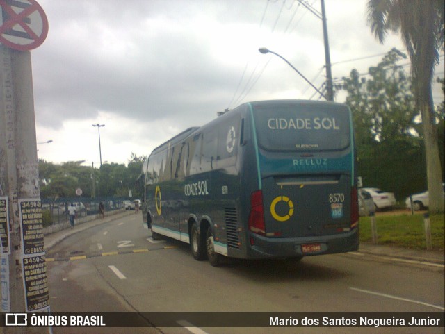 Viação Cidade Sol 8570 na cidade de Salvador, Bahia, Brasil, por Mario dos Santos Nogueira Junior. Número da foto: #10147323.