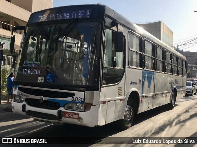 Auto Ônibus Alcântara 3.030 na cidade de São Gonçalo, Rio de Janeiro, Brasil, por Luiz Eduardo Lopes da Silva. ID da foto: 10149257.