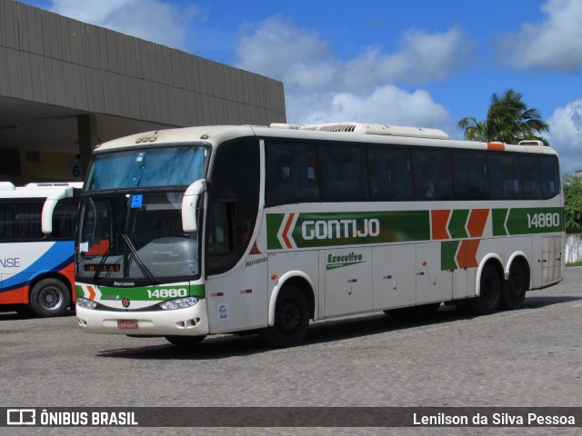 Empresa Gontijo de Transportes 14880 na cidade de Caruaru, Pernambuco, Brasil, por Lenilson da Silva Pessoa. ID da foto: 10151037.