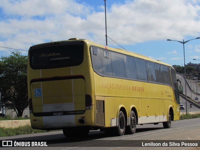 Viação Itapemirim 5077 na cidade de Caruaru, Pernambuco, Brasil, por Lenilson da Silva Pessoa. ID da foto: 10151112.