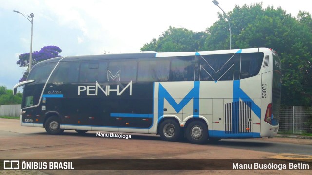 Empresa de Ônibus Nossa Senhora da Penha 53070 na cidade de Curitiba, Paraná, Brasil, por Manu Busóloga Betim. ID da foto: 10151764.