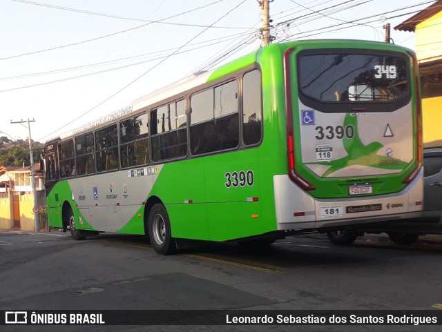 VB Transportes e Turismo 3390 na cidade de Campinas, São Paulo, Brasil, por Leonardo Sebastiao dos Santos Rodrigues. ID da foto: 10150952.