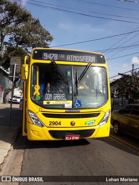Viação Jundiaiense 2904 na cidade de Jundiaí, São Paulo, Brasil, por Lohan Mariano. Número da foto: #10151849.