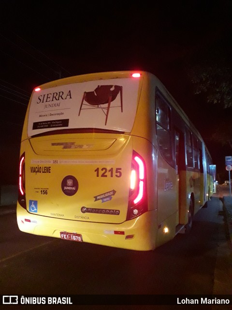 Viação Leme 1215 na cidade de Jundiaí, São Paulo, Brasil, por Lohan Mariano. Número da foto: #10150653.