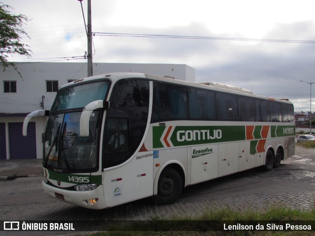 Empresa Gontijo de Transportes 14395 na cidade de Caruaru, Pernambuco, Brasil, por Lenilson da Silva Pessoa. ID da foto: 10151249.