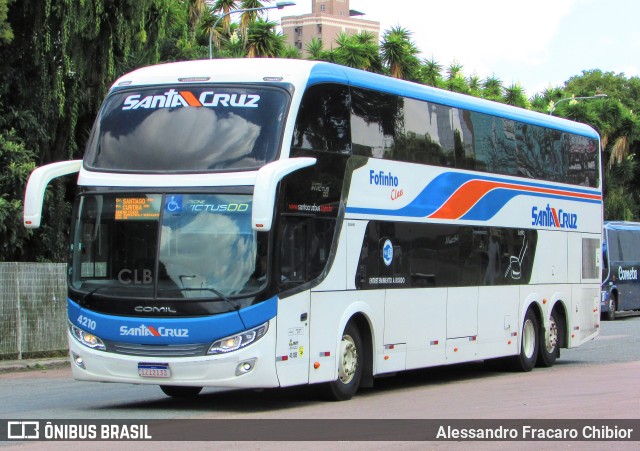 VUSC - Viação União Santa Cruz 4210 na cidade de Curitiba, Paraná, Brasil, por Alessandro Fracaro Chibior. ID da foto: 10151287.