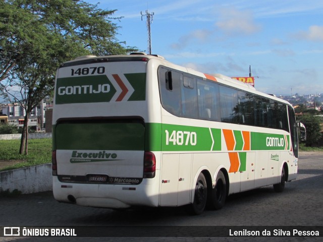 Empresa Gontijo de Transportes 14870 na cidade de Caruaru, Pernambuco, Brasil, por Lenilson da Silva Pessoa. Número da foto: #10151032.