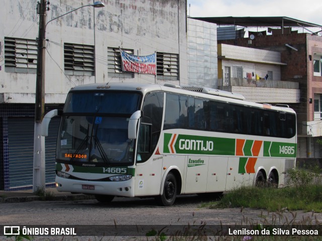 Empresa Gontijo de Transportes 14685 na cidade de Caruaru, Pernambuco, Brasil, por Lenilson da Silva Pessoa. ID da foto: 10151087.