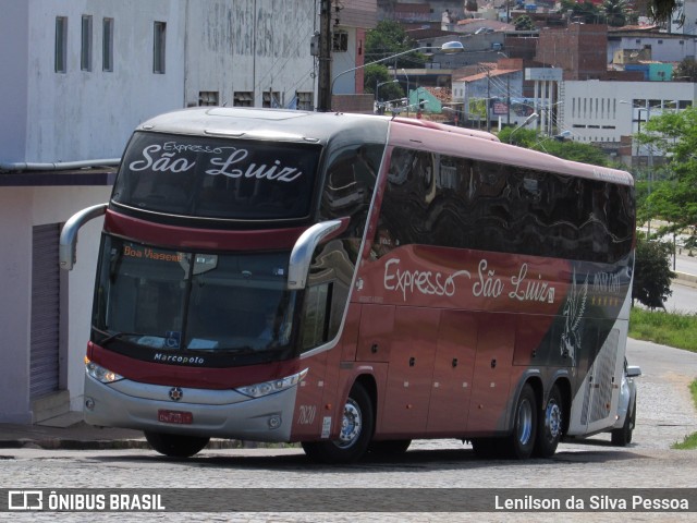 Expresso São Luiz 7820 na cidade de Caruaru, Pernambuco, Brasil, por Lenilson da Silva Pessoa. ID da foto: 10151174.