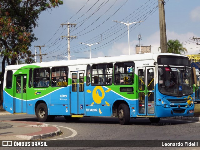 Serramar Transporte Coletivo 14119 na cidade de Serra, Espírito Santo, Brasil, por Leonardo Fidelli. Número da foto: #10152094.