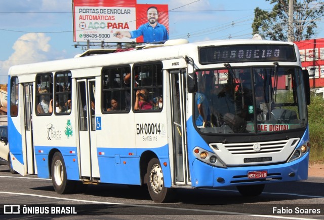 Transportes Barata BN-00014 na cidade de Ananindeua, Pará, Brasil, por Fabio Soares. ID da foto: 10153371.