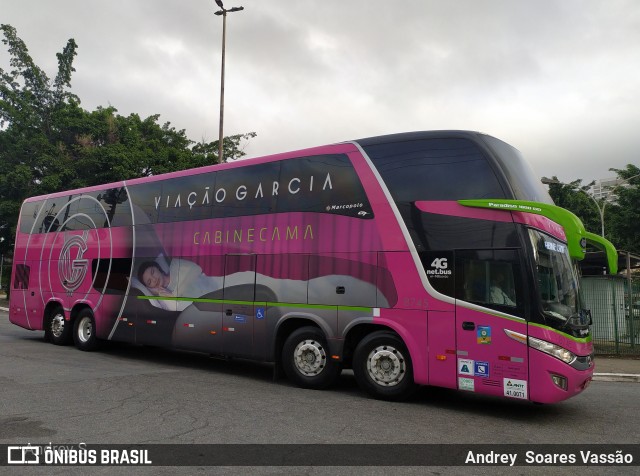 Viação Garcia 8745 na cidade de São Paulo, São Paulo, Brasil, por Andrey  Soares Vassão. Número da foto: #10150588.