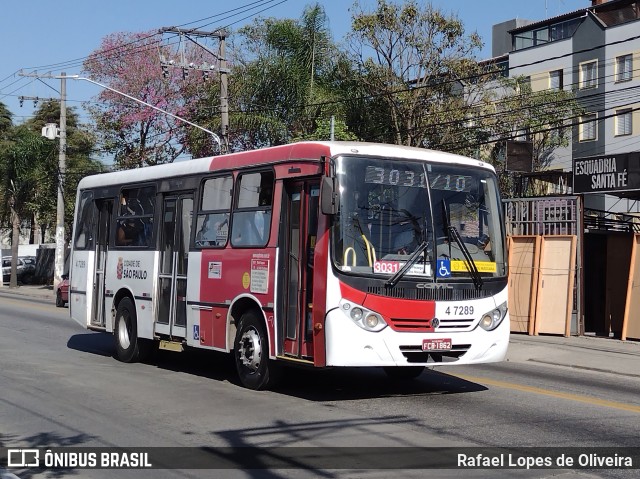 Pêssego Transportes 4 7289 na cidade de São Paulo, São Paulo, Brasil, por Rafael Lopes de Oliveira. Número da foto: #10152641.