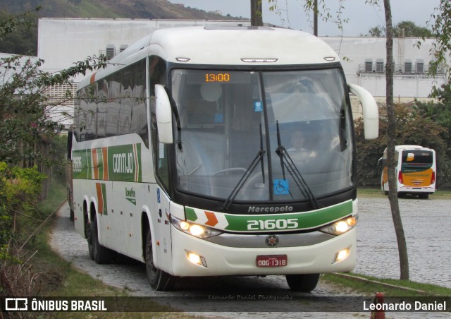 Empresa Gontijo de Transportes 21605 na cidade de Juiz de Fora, Minas Gerais, Brasil, por Leonardo Daniel. ID da foto: 10151583.